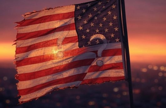 BANDERA US CON INTERROGANTE