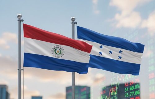 BANDERAS HONDURAS Y PARAGUAY