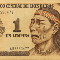 BILLETE LEMPIRA LLORANDO