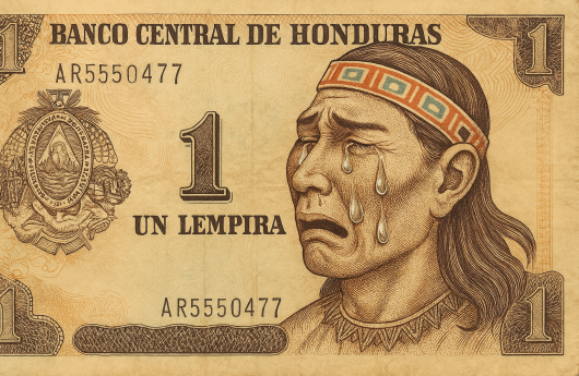 BILLETE LEMPIRA LLORANDO