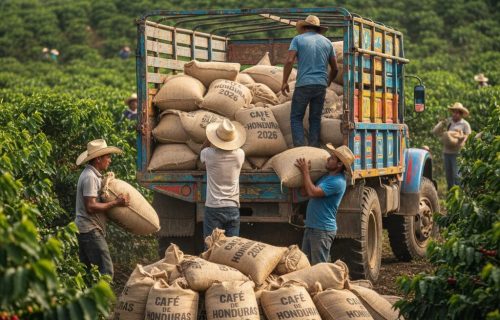 CAFE CARGANDO EN EL CAMPO