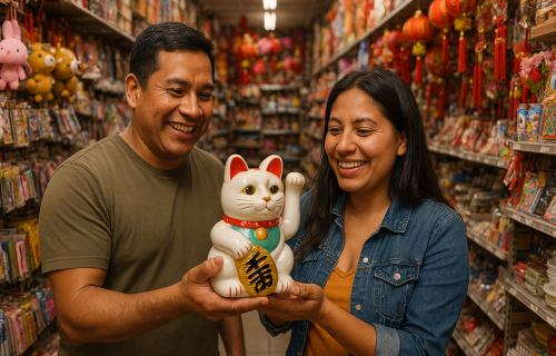 COMPRADORES EN TIENDA CHINA