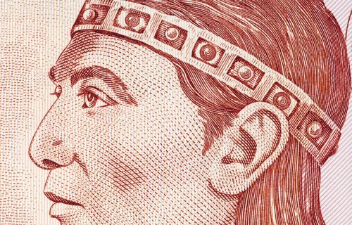 Lempira,(lenca,Ruler),Portrait,From,Honduran,Money Lempira (Lenca ruler) portrait from Honduran money