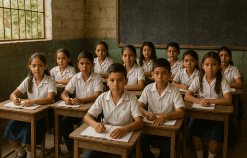 NIÑOS ESCUELA RURAL