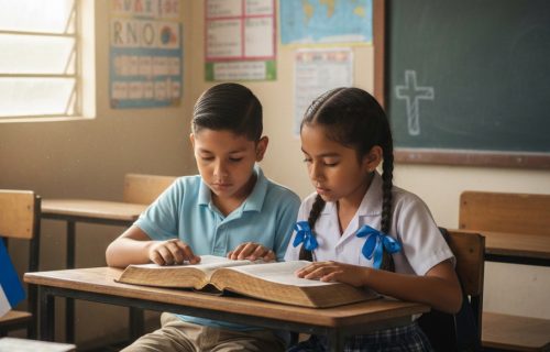 NIÑOS LEEN BIBLIA