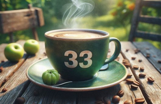 TAZA DE CAFE VERDE 33