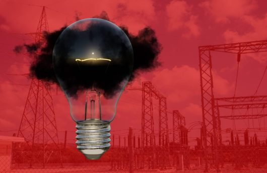 The,Concept,Of,Energy,Development,Problems.,Black,Cloud,On,An